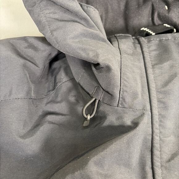 Lands End Waterproof Windproof Hooded Squall Jacket Sz Lg 14-16 Anti-Static BLK - Picture 4 of 16